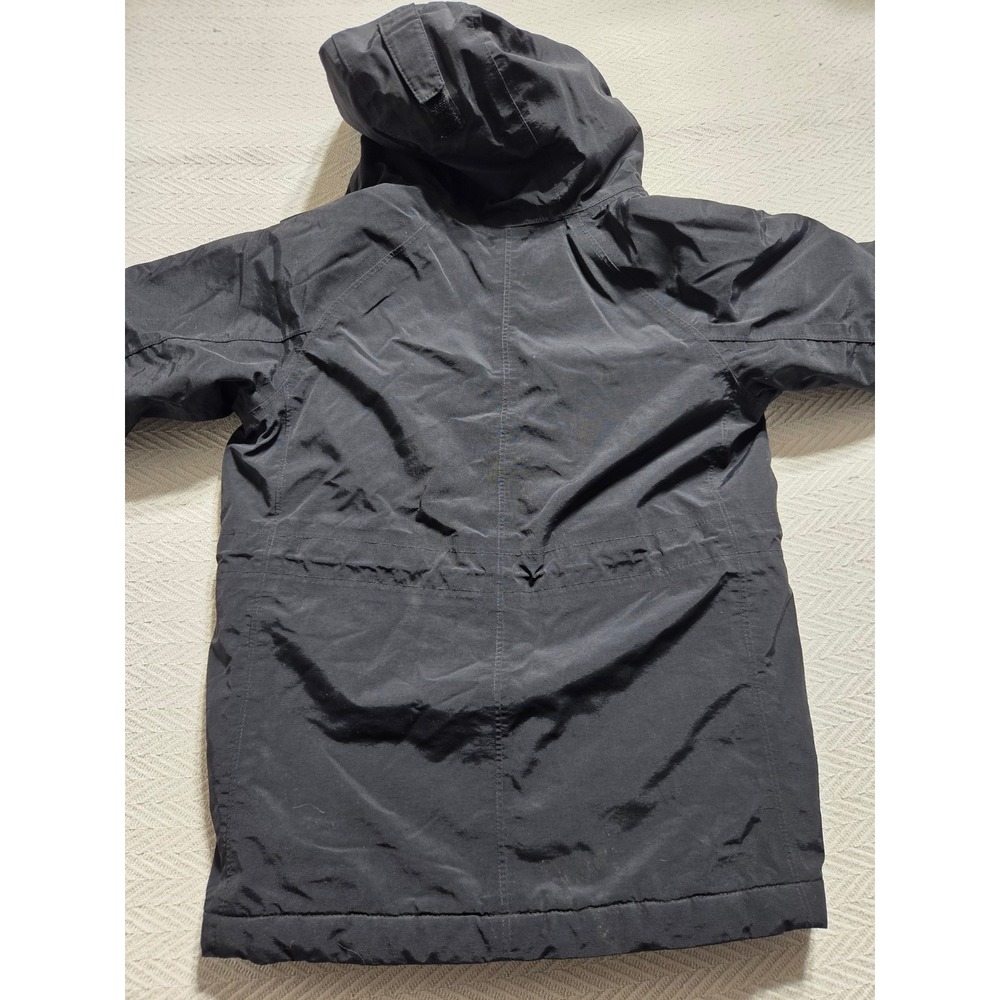 Lands' End Squall Kids M 5-6 Black Hooded Waterproof Winter Coat
